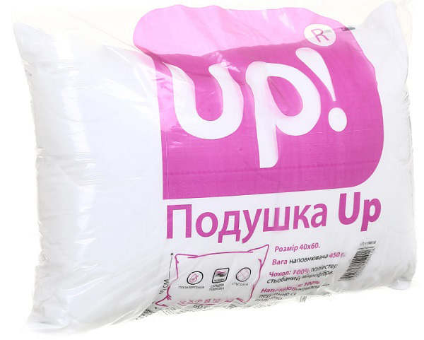 Подушка стьобана UP! 40x60 см білий